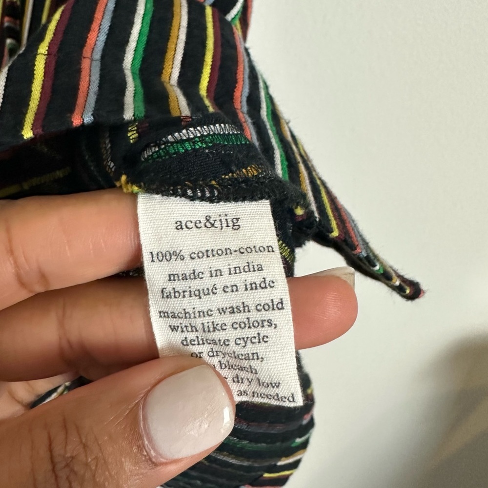 Ace & Jig Multicolored Tie-Front Minidress Size Xs - image 2